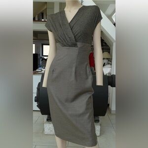 Max Mara brown high princess waist Dress 42